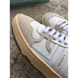 Lanvin Fashion Calf Mesh Casual Sneakers For Women White
