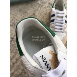 Lanvin Fashion Calf Mesh Casual Sneakers For Women Blue