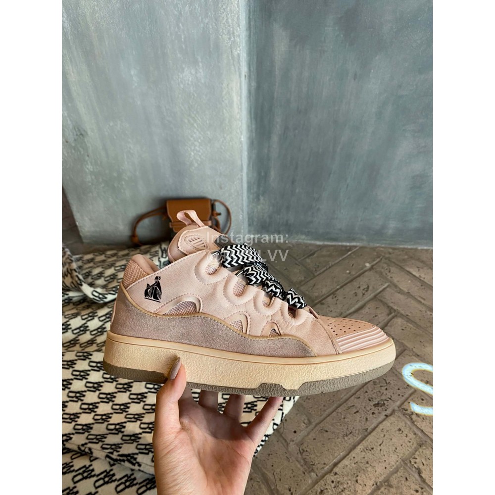 Lanvin Fashion Calf Thick Soles Casual Sneakers For Men And Women 