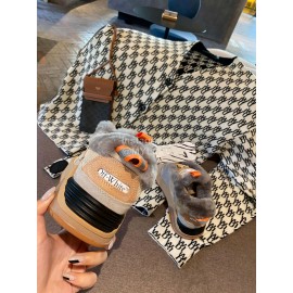 Lanvin Fashion Calf Thick Soles Casual Sneakers For Men And Women Black