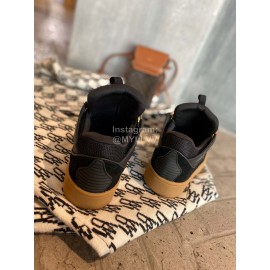 Lanvin Fashion Calf Thick Soles Casual Sneakers For Men And Women Black