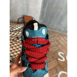 Lanvin Fashion Calf Thick Soles Casual Sneakers For Men And Women Blue