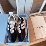 Lanvin Retro Nylon Cowhide Sneakers For Women