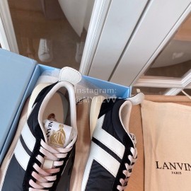 Lanvin Retro Nylon Cowhide Sneakers For Women