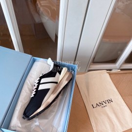 Lanvin Retro Nylon Cowhide Sneakers For Women