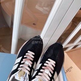 Lanvin Retro Nylon Cowhide Sneakers For Women