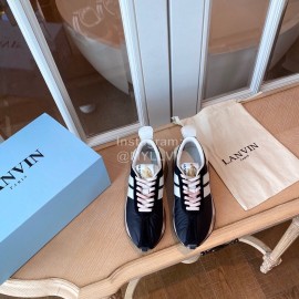 Lanvin Retro Nylon Cowhide Sneakers For Women