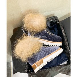 Le Silla Autumn Winter Fashion Wool Boots For Women Gray