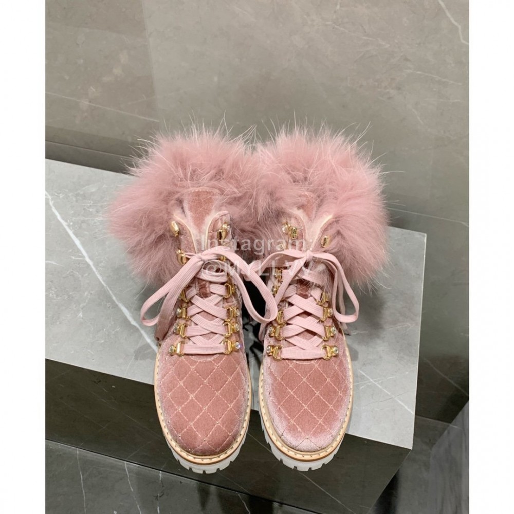 Le Silla Autumn Winter Fashion Wool Boots For Women Pink