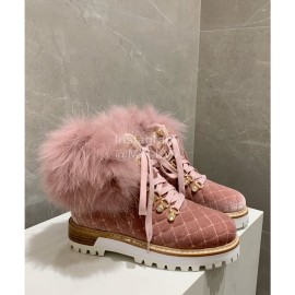 Le Silla Autumn Winter Fashion Wool Boots For Women Pink