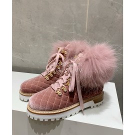 Le Silla Autumn Winter Fashion Wool Boots For Women Pink