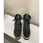 Le Silla Autumn Winter Fashion Wool Diamond Boots For Women Black