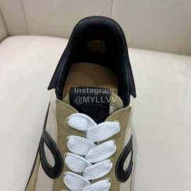 Loewe Fashion Suede Thick Soled Casual Sneakers For Women Beige