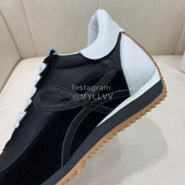 Loewe Fashion Suede Thick Soled Casual Sneakers For Women Black