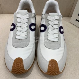 Loewe Fashion Suede Thick Soled Casual Sneakers For Women Gray