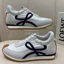 Loewe Fashion Suede Thick Soled Casual Sneakers For Women Gray