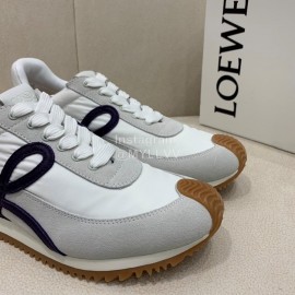 Loewe Fashion Suede Thick Soled Casual Sneakers For Women Gray