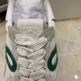 Loewe Fashion Suede Thick Soled Casual Sneakers For Women Green