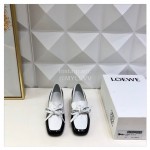 Loewe Soft Leather Bow Vintage High Heel Shoes For Women Black