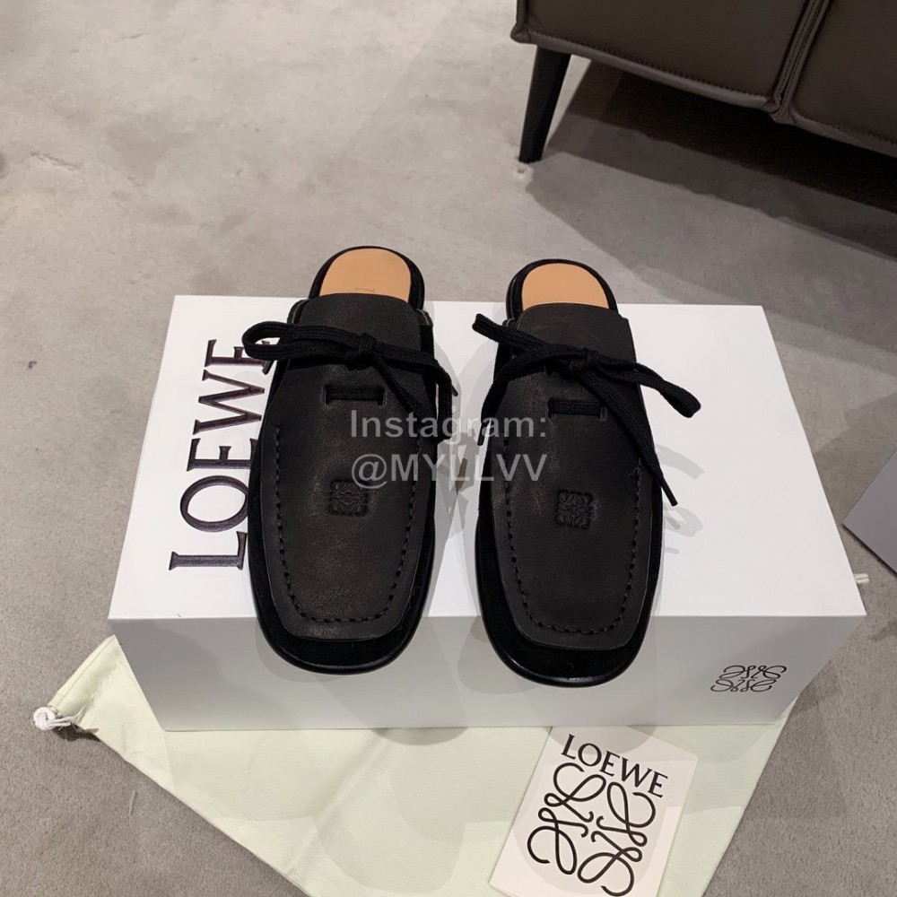 Loewe Spring New Mueller Casual Sandals For Women Black