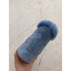 Loro Piana Cashmere Suede Lace Up Shoes For Women Blue