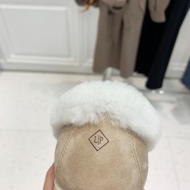 Loro Piana Soft Cashmere Suede Wool Loafers For Women