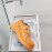 Lost In Echo Fashion Cowhide Thick Soled Lace Up Shoes For Women Orange