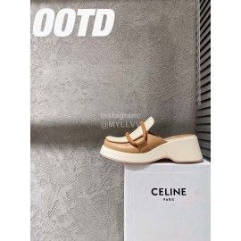 Lost In Echo Sheepskin Thick Soled Sandals For Women Beige