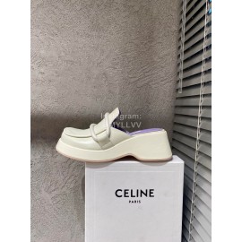 Lost In Echo Sheepskin Thick Soled Sandals For Women White