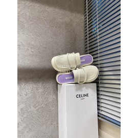 Lost In Echo Sheepskin Thick Soled Sandals For Women White