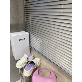 Lost In Echo Sheepskin Thick Soled Sandals For Women White