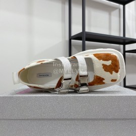 Lost In Echo Cowhide Leopard Print Thick Soled Mary Jane Shoes For Women 