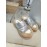 Lost In Echo Fashion Winter Down Slippers For Women Silver