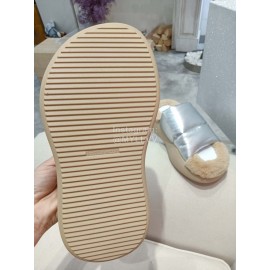 Lost In Echo Fashion Winter Down Slippers For Women Silver