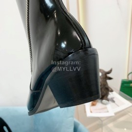 Lost In Echo Fashion Chain Calf Leather Thick High Heeled Boots For Women