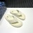 LV Summer Embossed Cowhide Flip Flops For Men White