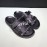 LV Black Calf Leather Ribbon Honolulu Slippers For Men
