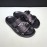 LV Calf Leather Ribbon Black Honolulu Slippers For Men