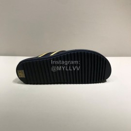 LV Cowhide Monogram Ribbon Flip Flops For Men