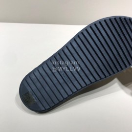 LV Cowhide Monogram Ribbon Cross Slippers For Men