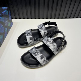 LV Cowhide Monogram Scandals For Men Black