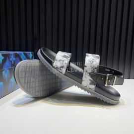 LV Cowhide Monogram Scandals For Men Black