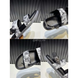 LV Cowhide Monogram Scandals For Men Black