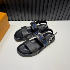 LV Vintage Monogram Buckle Calf Leather Scandals For Men