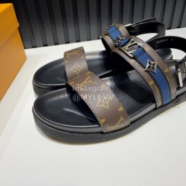 LV Vintage Hardware Buckle Calf Leather Scandals For Men