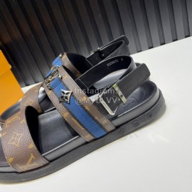 LV Vintage Hardware Buckle Calf Leather Scandals For Men