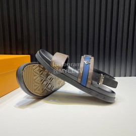 LV Vintage Hardware Buckle Calf Leather Scandals For Men