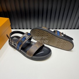 LV Vintage Hardware Buckle Calf Leather Scandals For Men