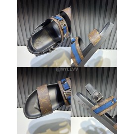 LV Vintage Hardware Buckle Calf Leather Scandals For Men