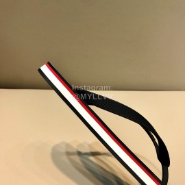 LV Summer Monogram Flip Flops For Men Black